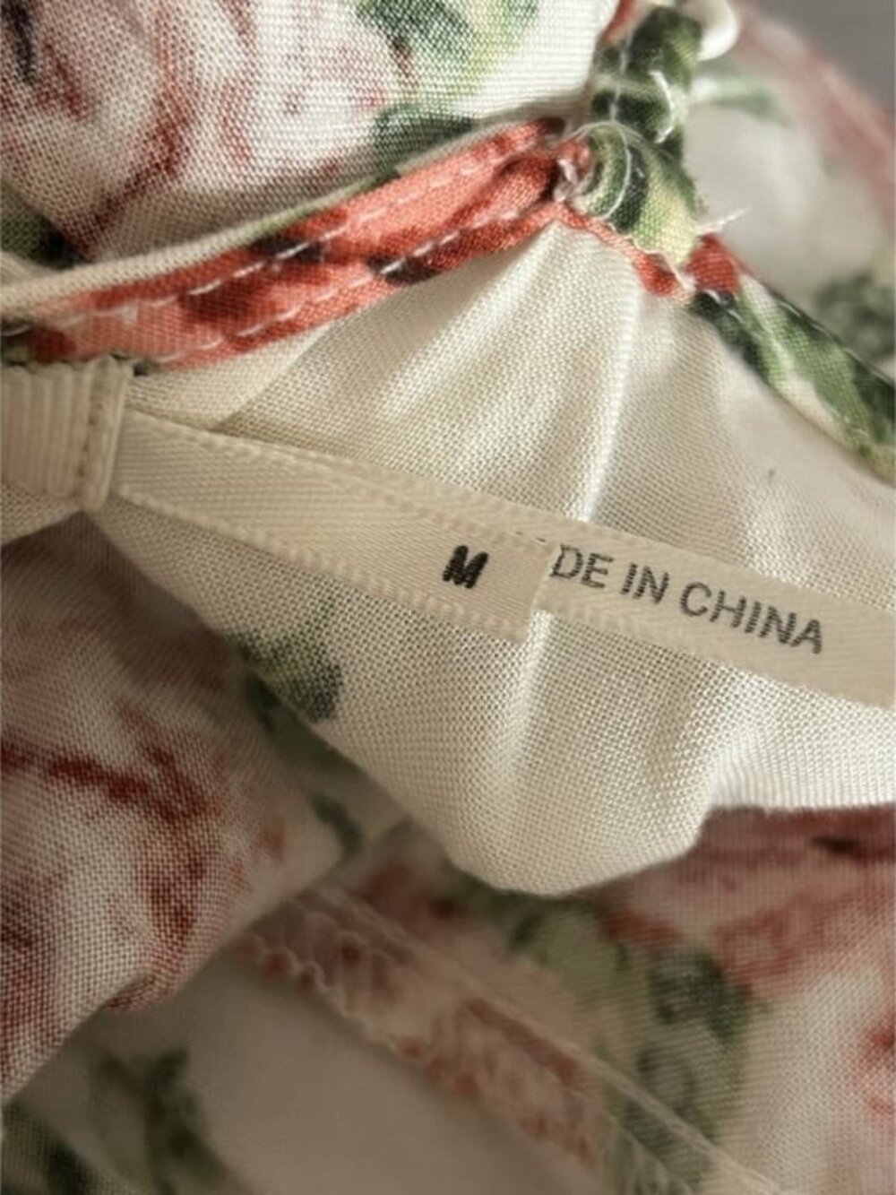 Floral Mini Dress M Shir - Picture 2 of 3